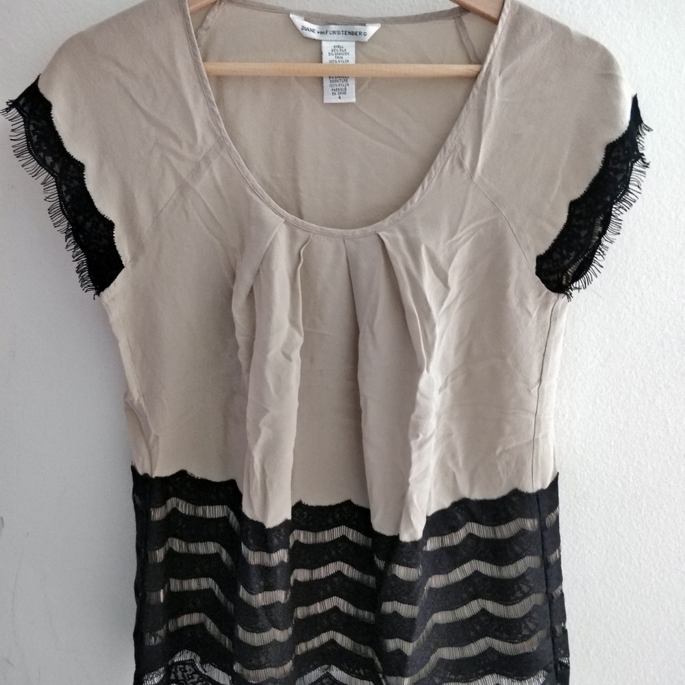DVF silk top